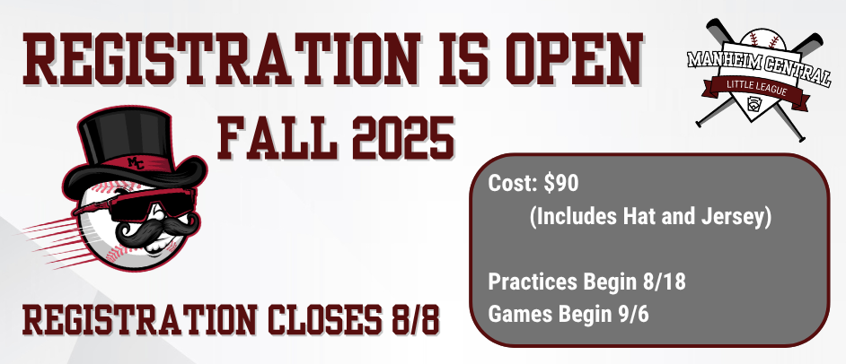 Fall 2025 Registration is OPEN
